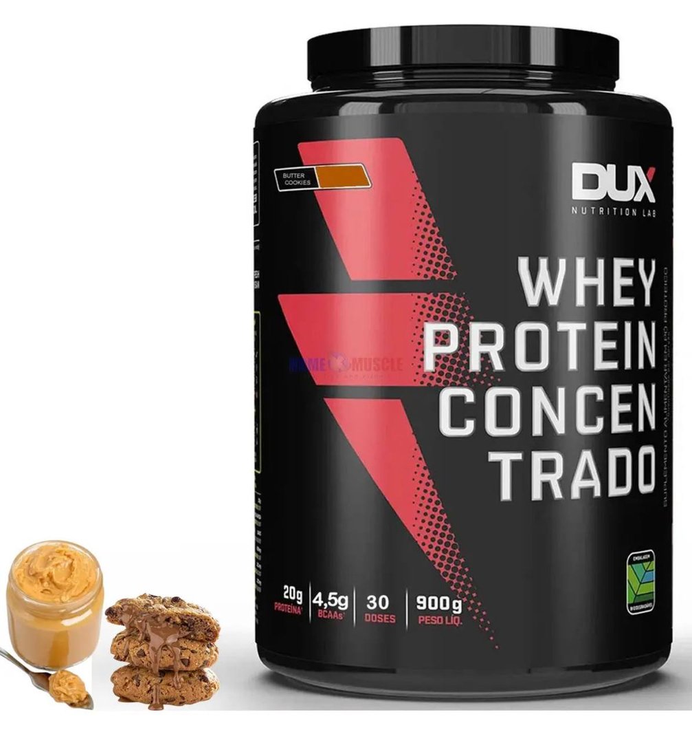 DUX HUMAN HEALTH Whey Protein Concentrado 900g Cookies e Coco