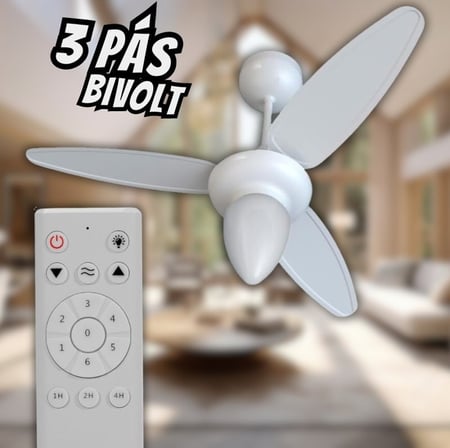 Ventisol Ventilador de teto aires INVERTER com controle remoto bivolt