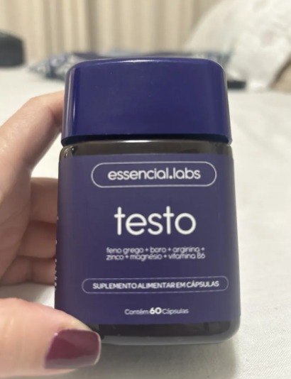 Testo Essencial - Fórmula Exclusiva Com Feno Grego, Boro, Arginina, Zinco, Magnésio E Vita...