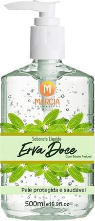 Márcia Cosméticos Sabonete Liquido Márcia Erva Doce