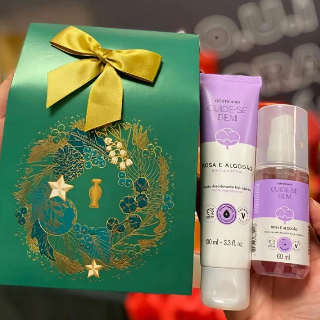 Kit Cuide-se Bem Rosa E Algodão (2 Itens) O Boticário