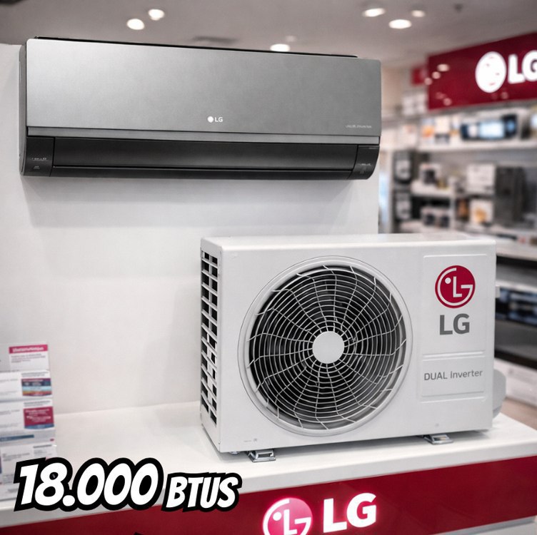 Ar Condicionado LG Dual Inverter 18000 Frio 220v Artcool Voice +IA R-32 Wi-Fi