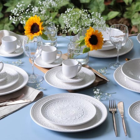 Aparelho De Jantar Porto Brasil Agra 30 Peças Branco Porto Brasil