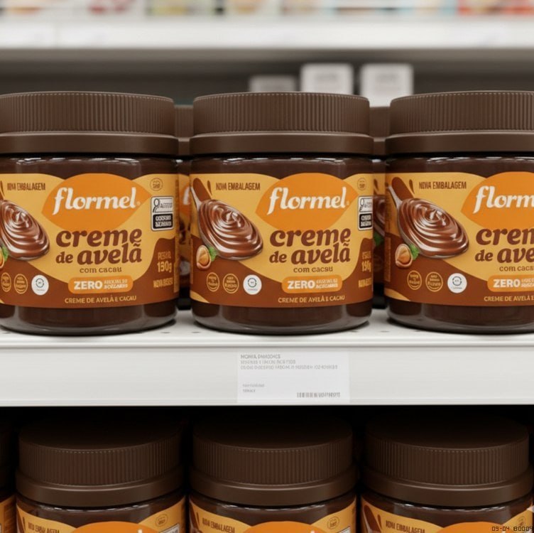 Creme de Avela com Cacau FLORMEL Zero Açúcar - 150 Gramas