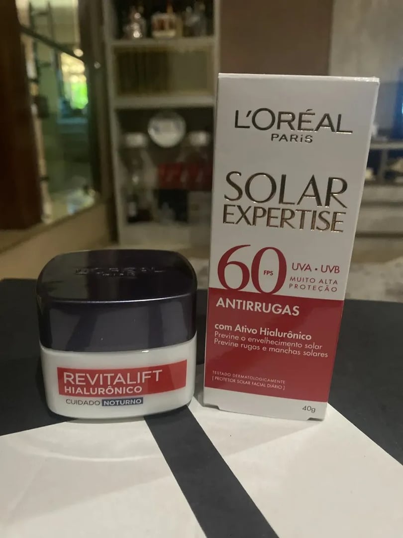 Kit Revitalift Hialurônico + Solar Expertise Antirrugas Fps60 L'oréal Paris