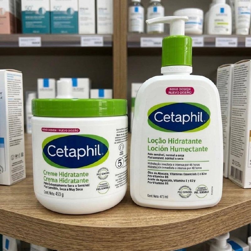 Kit Cetaphil: 1 Creme Hidratante Neutra 453g + 1 Loção Hidratante Neutra 473ml