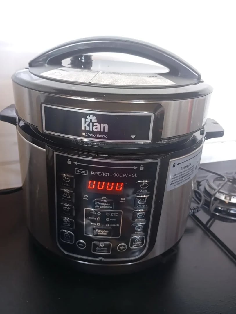Panela De Pressão Elétrica 5 Litros Kian Inox