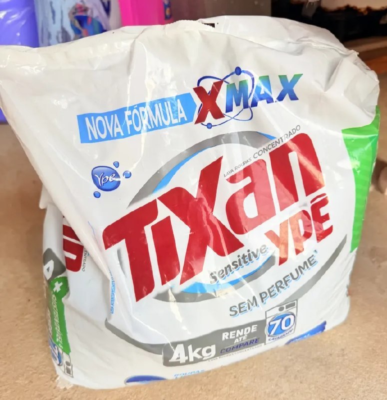 Pacote Sabão em Pó Tixan Ypê Sensitive Sachê 4Kg