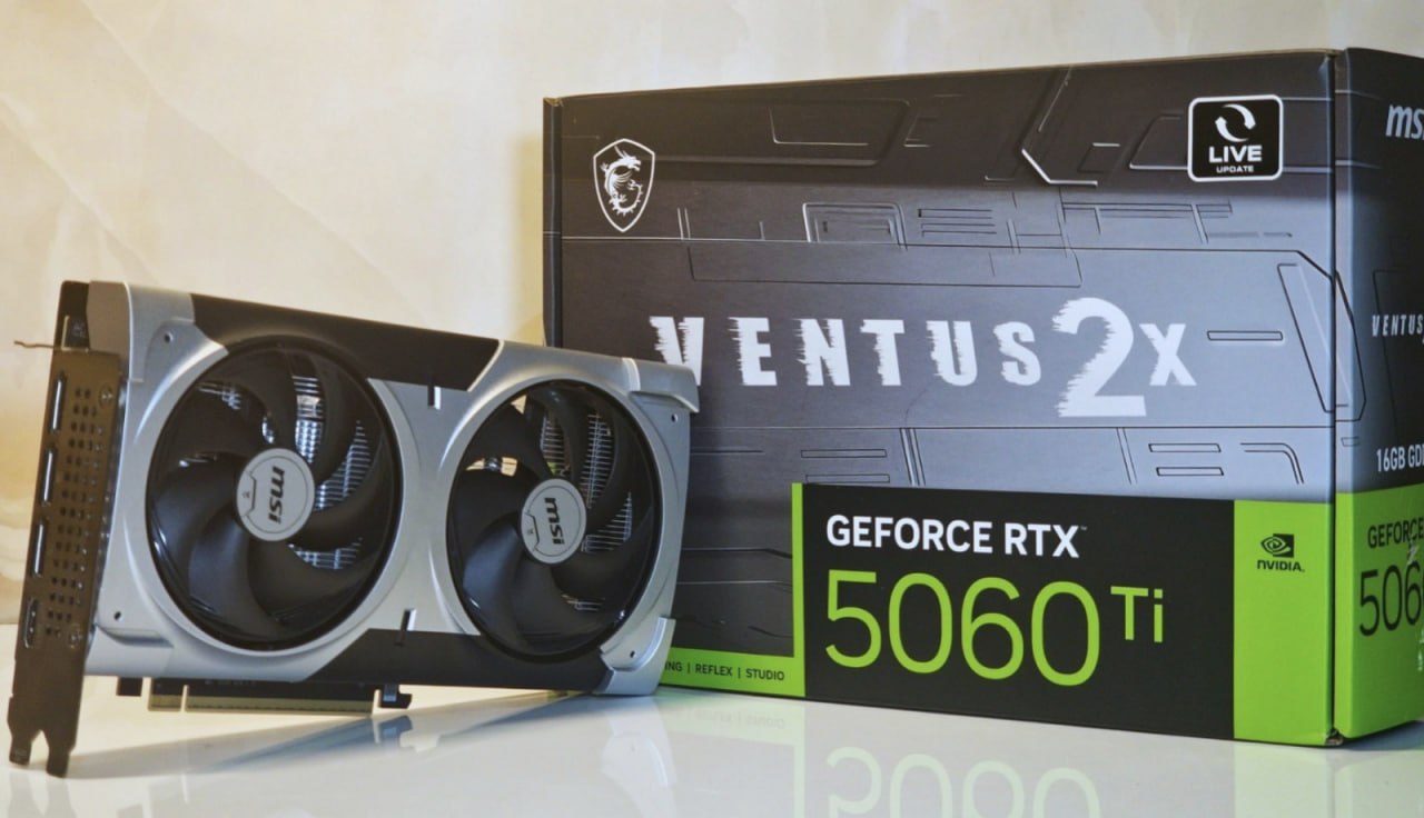 Placa De Vídeo Msi Rtx 5060 Ti 16gb Gddr7 Ventus Plus 128bts