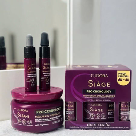 Kit Eudora Siàge Pro Cronology Cronograma Capilar Acelerado - 100% Original