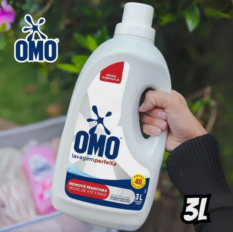 2 UNIDADES Sabão Líquido Omo Lavagem Perfeita 3L