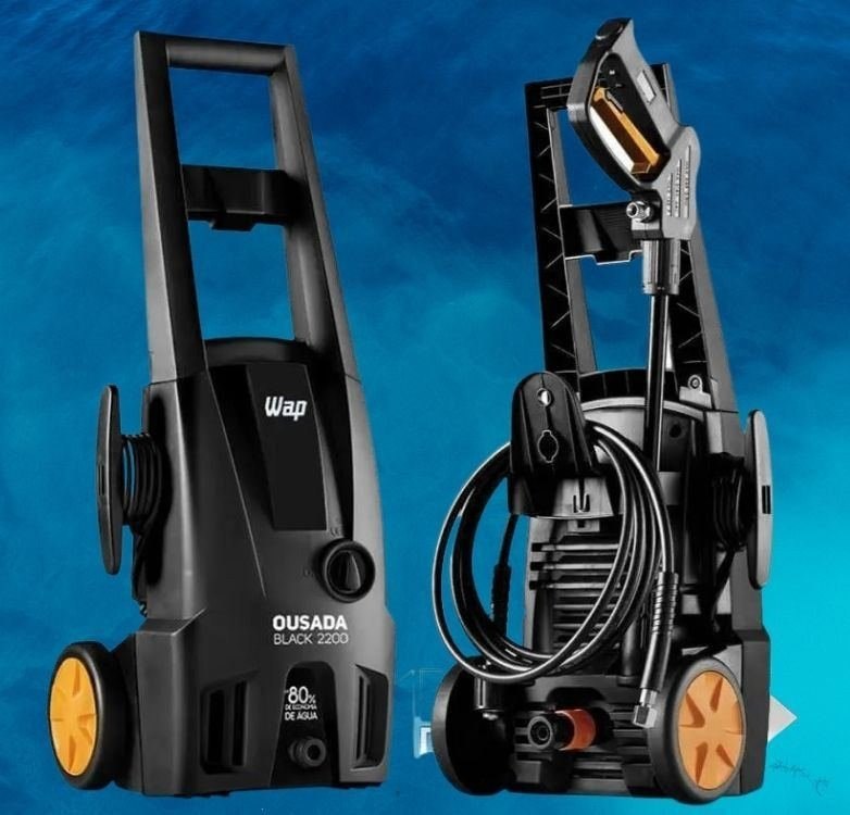 Lavadora de Alta Pressão Wap Ousada Black 2200 Engate Rápido 1750 PSI 1500W - 110v