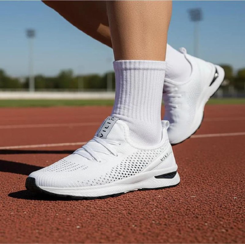 Tênis Branco Feminino Vili Para Caminhada Academia Treino