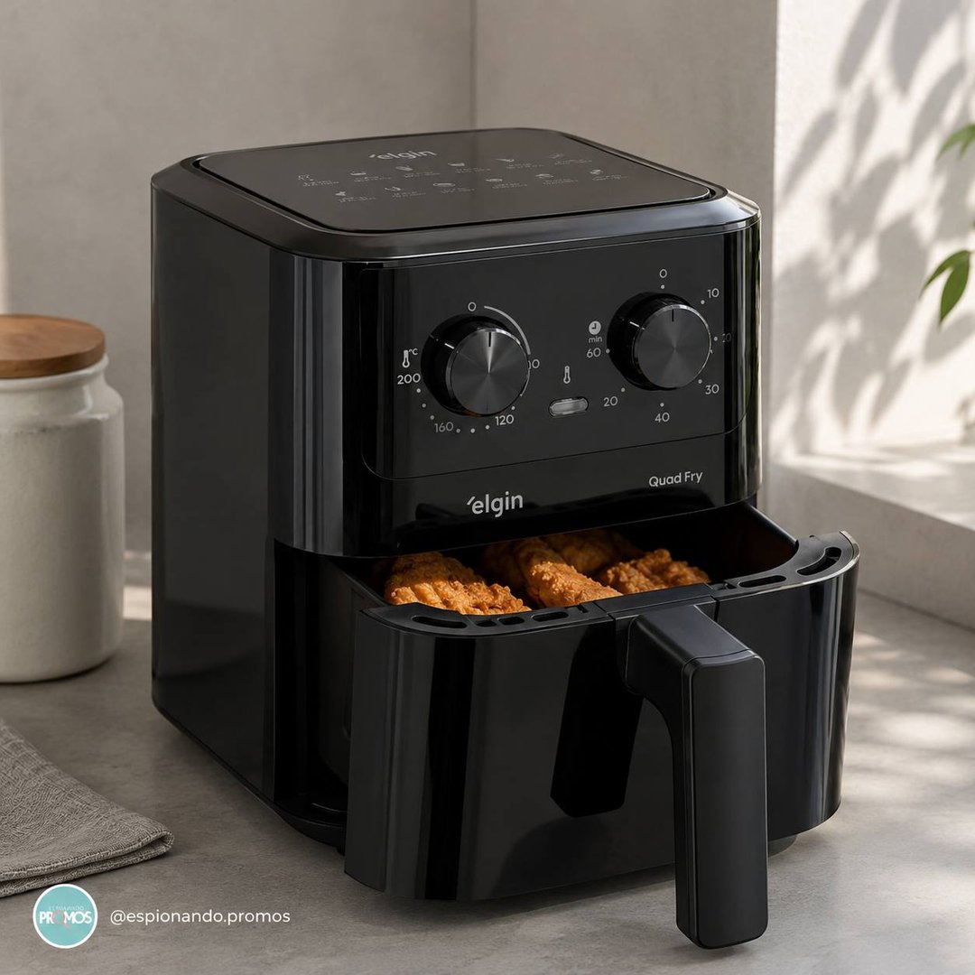 Fritadeira Elétrica Air Fryer Quad Fry 4,2 L,1400w Elgin