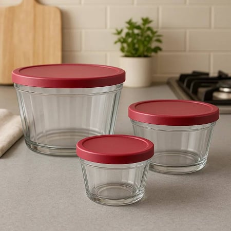 Conjunto De Tigelas Copo Americano Com Tampa - 10 Peças