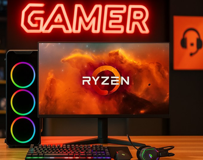 PC Gamer Completo AMD Ryzen 7 5700G, Gráficos Radeon VEGA 8, 16GB DDR4, SSD 512GB, Fonte 5...