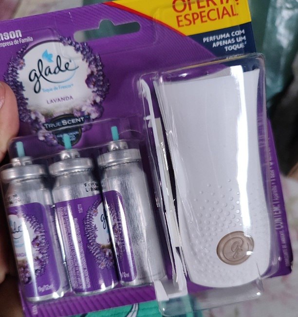 Glade Aromatizador de Ambiente, Lavanda, 1 Aparelho Spray e 3 Refis 12ml cada