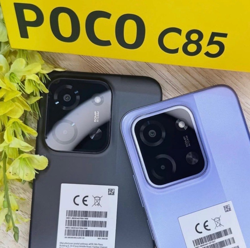 Smartphone Xiaomi Poco C85 NFC Preto 8GB RAM 256GB ROM