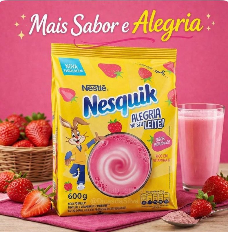Achocolatado em Pó Nesquik Sachet 600g