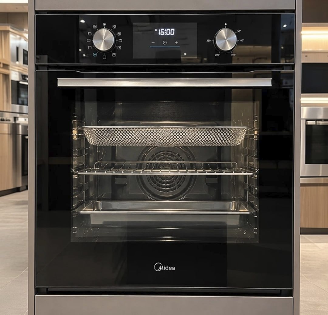Forno Elétrico De Embutir Midea Tsd80p2 80l Preto Digital 220v Preto
