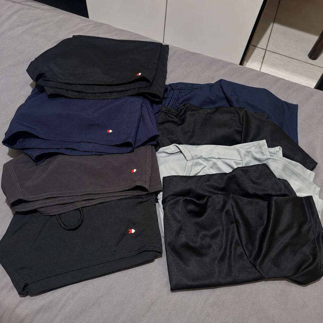 Kit 8 Peças Dry Fit 4 Camisetas + 4 Shorts Academia