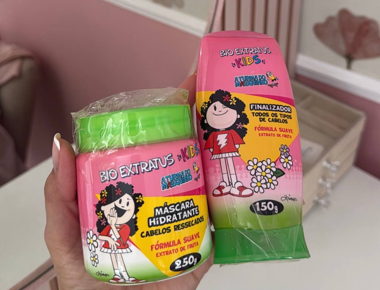 kit finalizador e mascara kids bioextratus 2 un