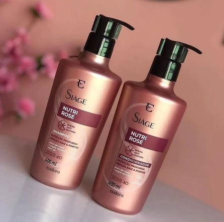 Kit Siàge Nutri Rose: Shampoo 400ml + Condicionador 400ml