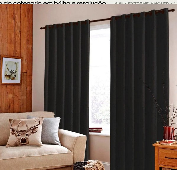 Cortina Blackout 1,80 X 2,80 Corta Luz Bloqueia Calor - Admirare