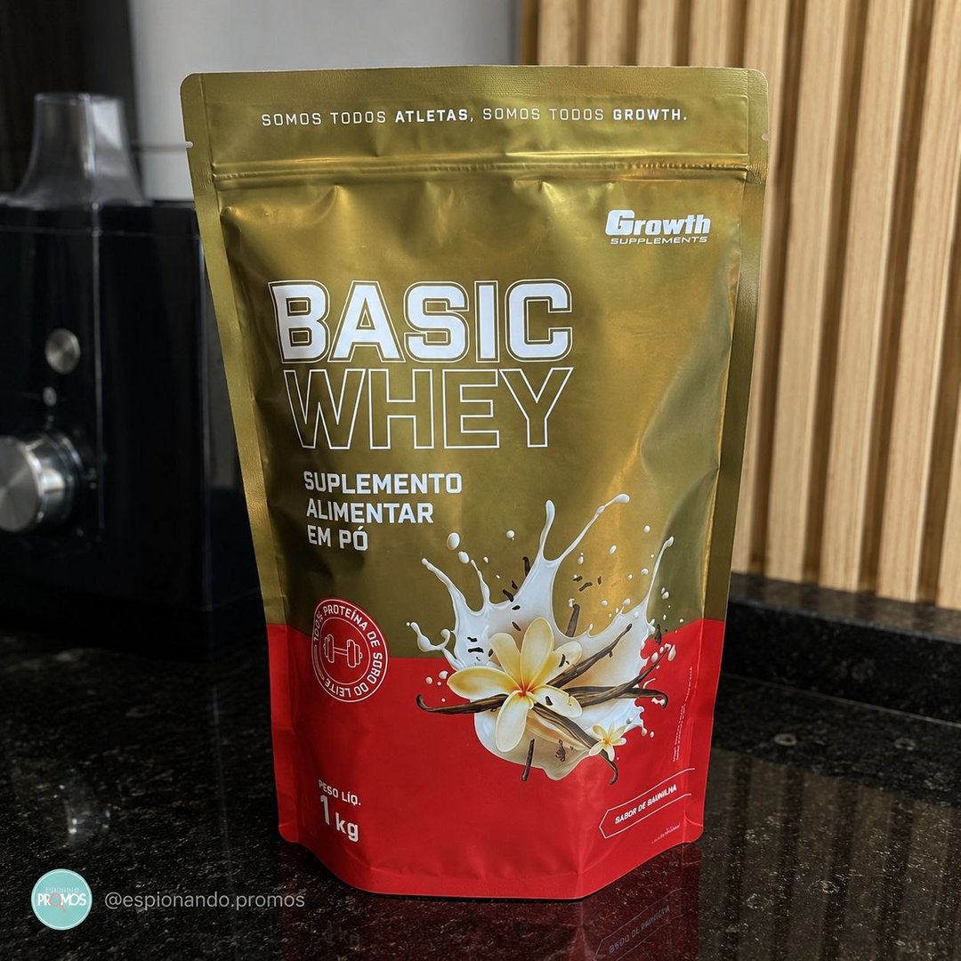 Basic Whey 1kg Growth Baunilha