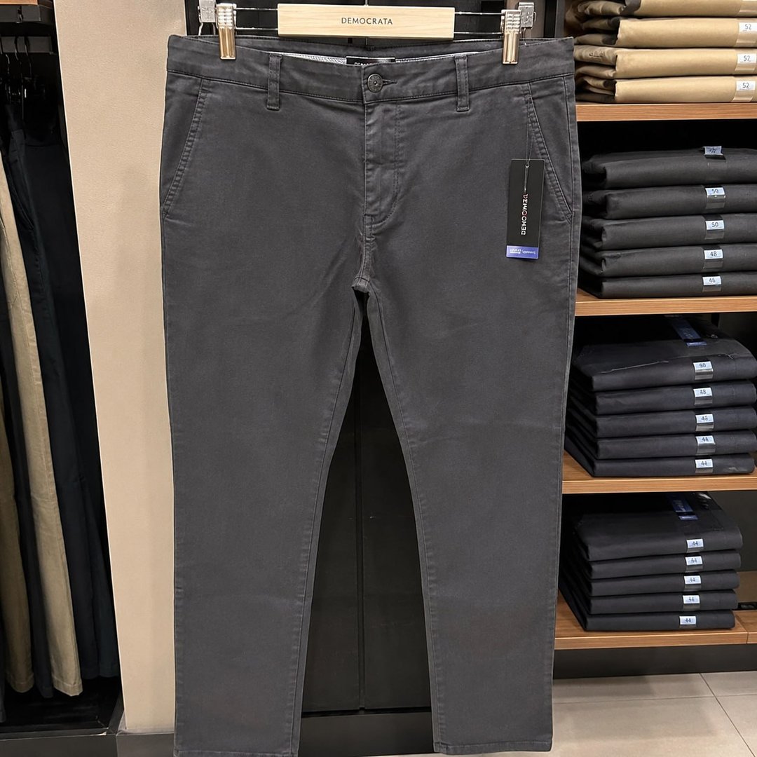 Calça Masculina Sarja Premium Esporte Fino Bolso Faca Lycra