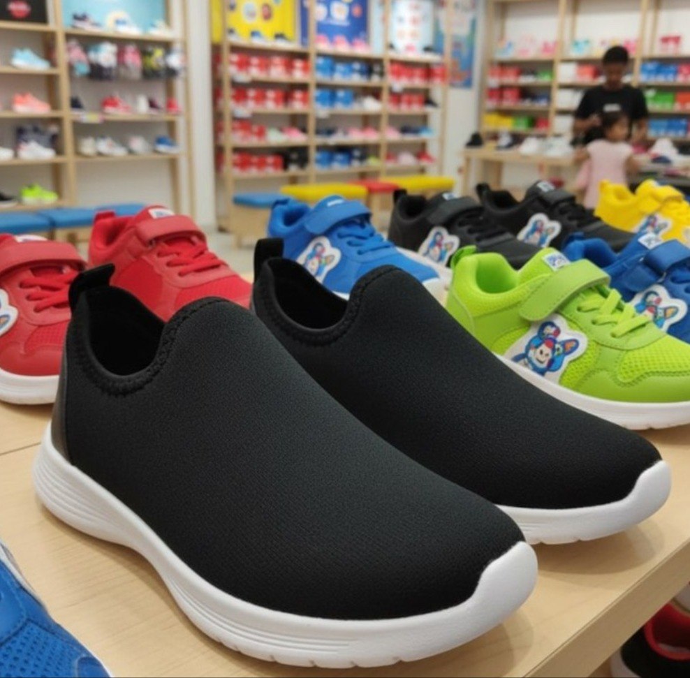 Tênis Beanna Infantil Calce Facil Leve Confortável Preto - Num. 20 ao 36