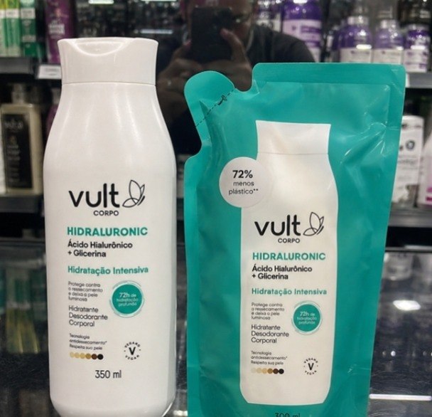Kit Vult 1 Hidratante Corporal 350ml + 1 Refil Hidratante Corporal 300ml Hidraluronic
