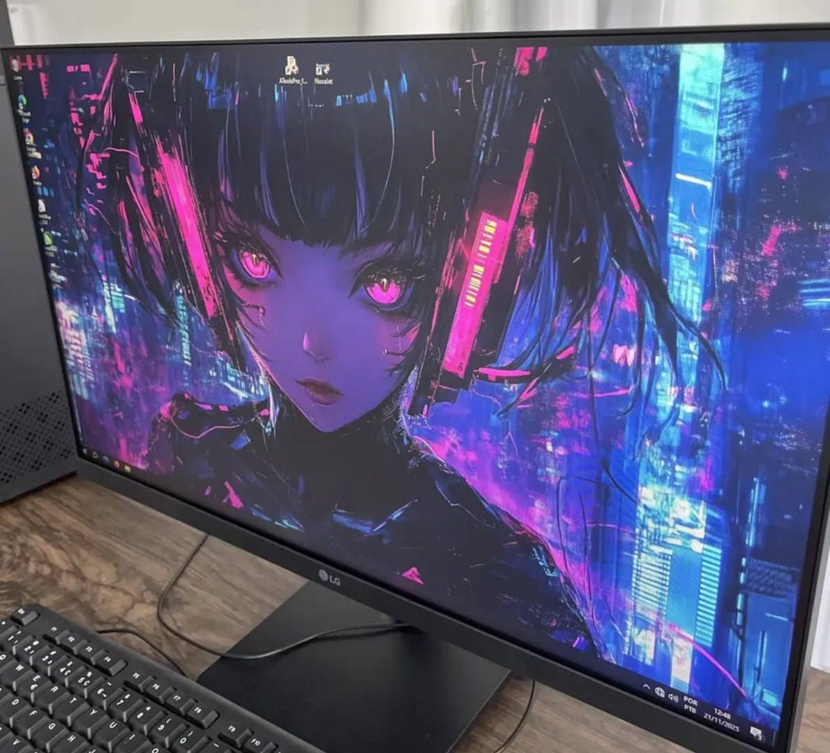 Monitor Pc Gamer LG 24 Ips, Full Hd, 100hz, Hdmi - 24ms500-b Preto 127/220v