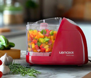 Mini Processador de Alimentos Lenoxx Vermelho