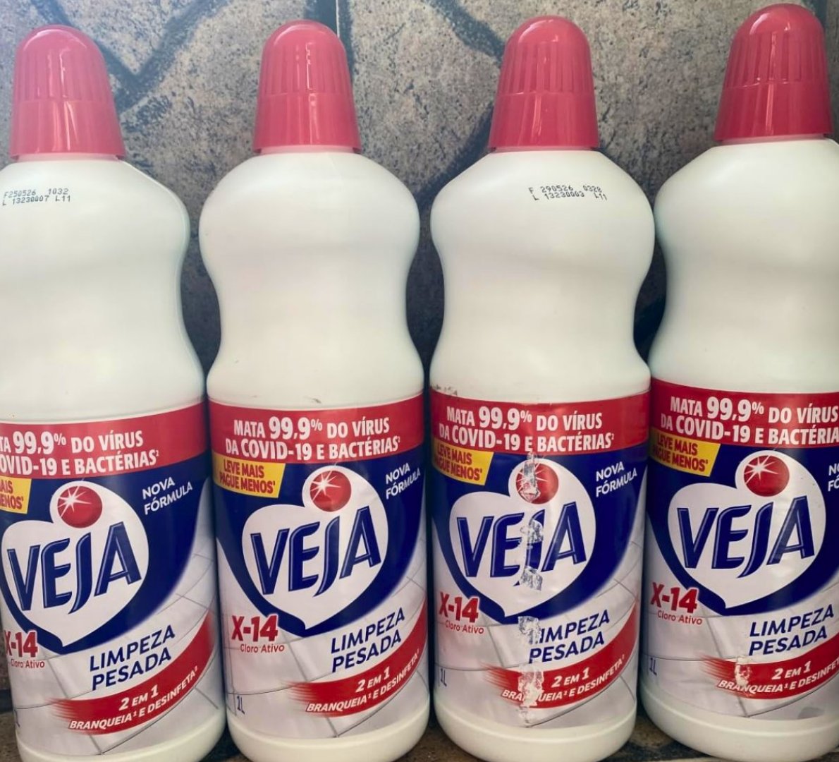 Veja Limpador para Limpeza Pesada Cloro Ativo 2 em 1 - 1L
