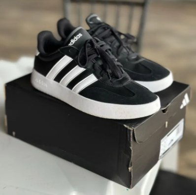 Tênis Casual Masculino Barreda Com Cano Baixo adidas Core Black/cloud White/core Black Lis...