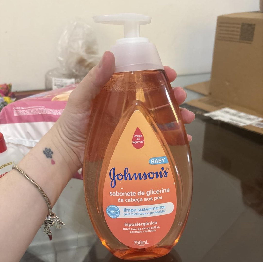 Johnson's Baby Sabonete Líquido Glicerina da Cabeça aos Pés - 750ml