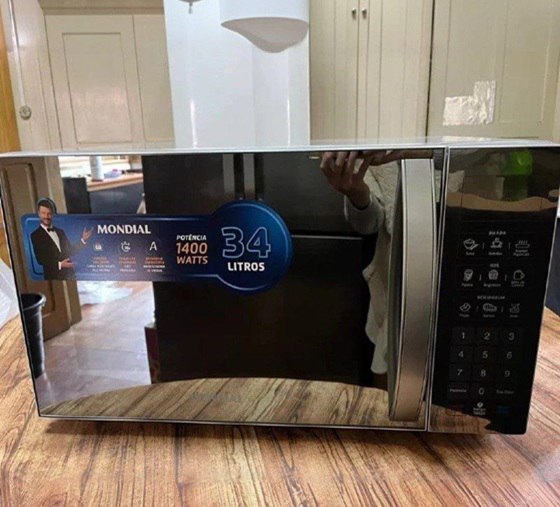 Micro-ondas Mondial Espelhado 34 Litros Receitas Pré-Programadas - 110v