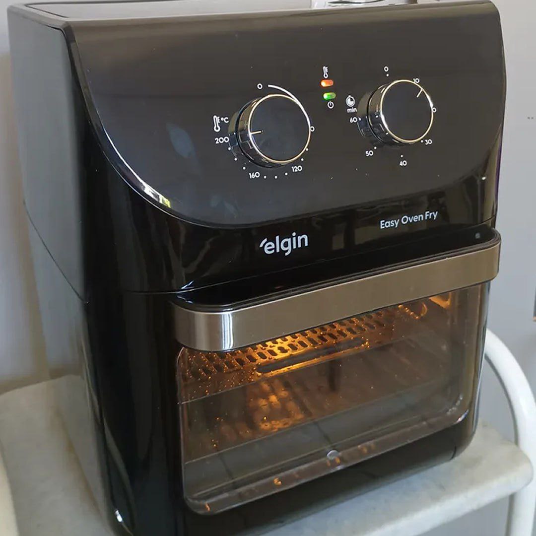 Fritadeira Elérica Air Fryer Easy Oven 3 Em 1 Elgin 12 Litros 1800w Cor Preta Preto 127v