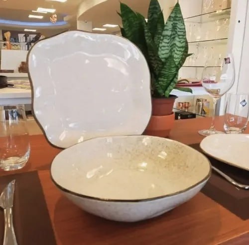 Kit P Servir Travessa E Saladeira Maresia Oxford Baixelas Branco