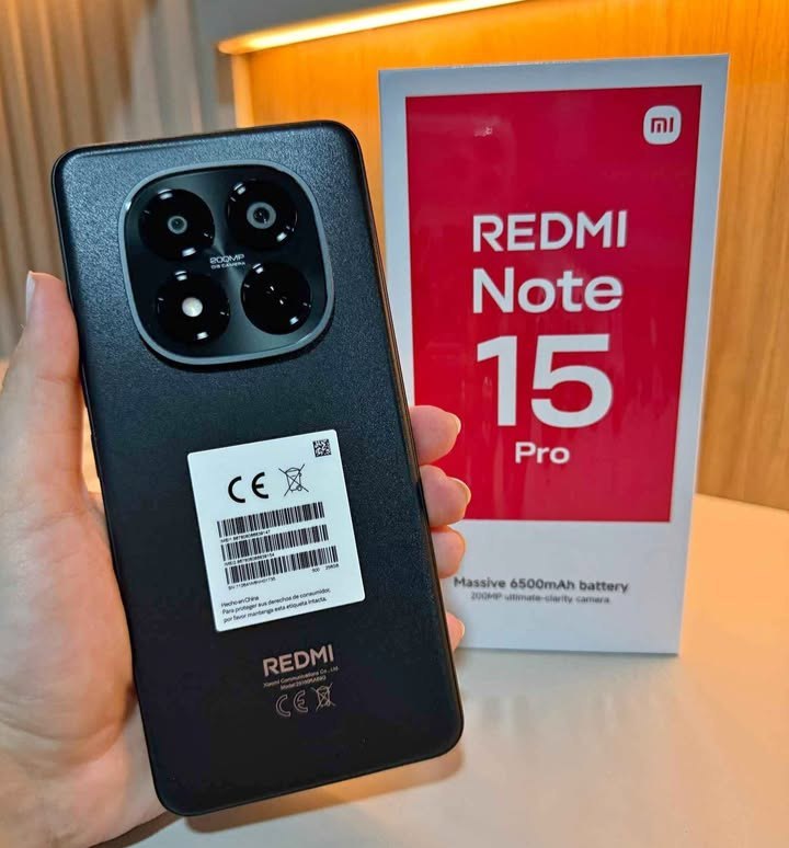 Xiaomi Redmi Note 15 Pro 5G 512GB 8GB Ram Tela 6.83" Amoled 120Hz Câm. Tripla 200MOP + Selfie  Bateria 6580mAh