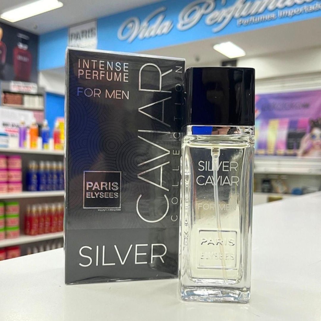 Paris Elysees Perfume Masculino Silver Caviar 100ml