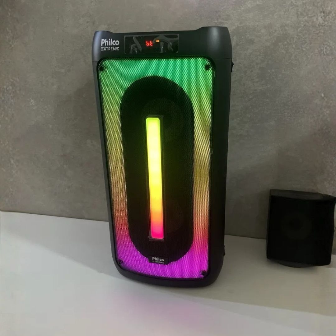 Caixa Acústica Philco Bluetooth Preta Pcx4500 Bivolt Preto