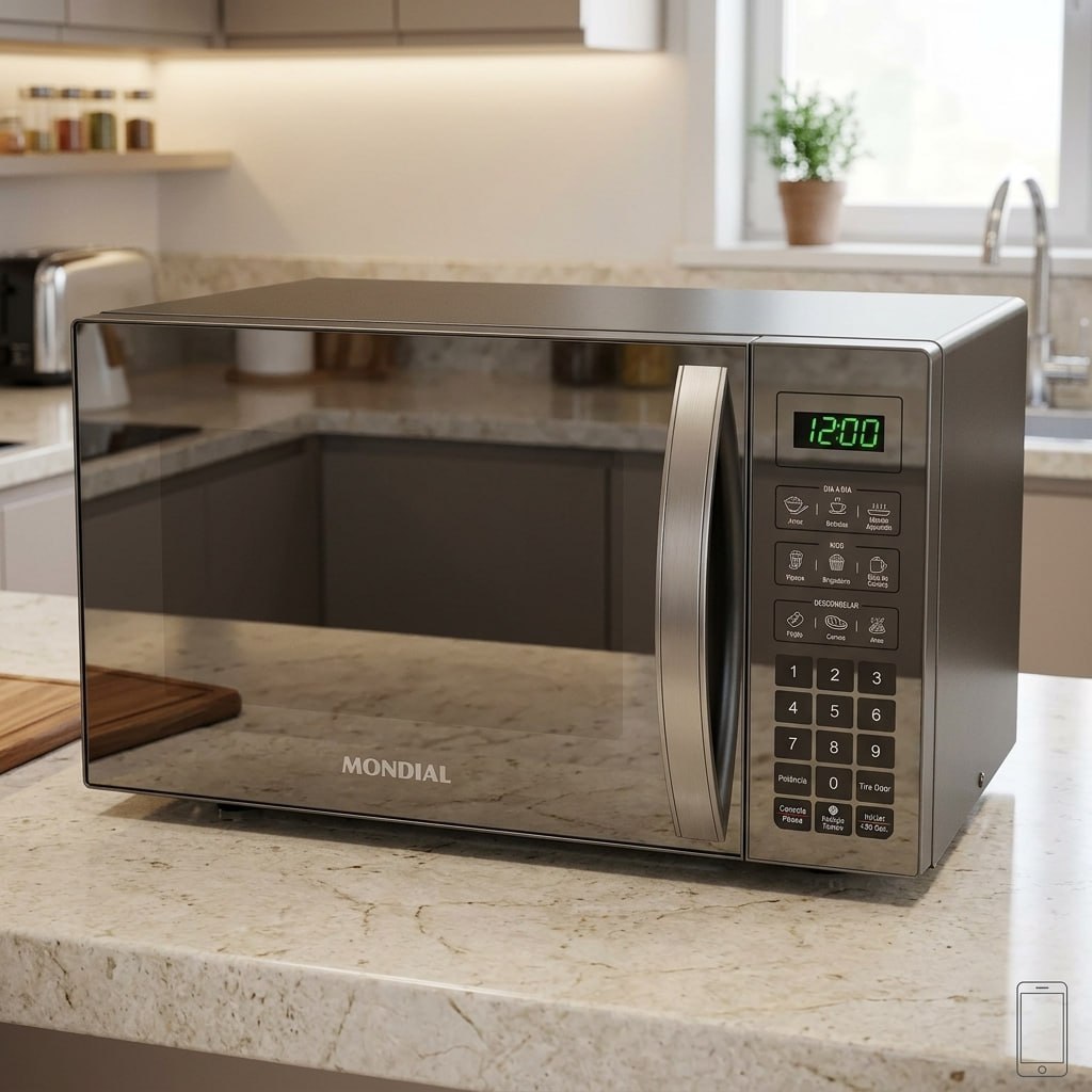 MONDIAL Micro-Ondas, Espelhado, 1400W, 220V - MO-02-34-E