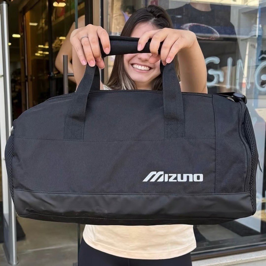 🤓Mala De Treino Mizuno Gym Cor Preto
