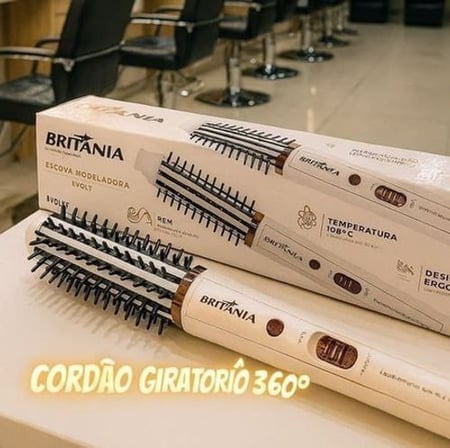 Escova Modeladora Britânia BEC04 2 em 1 Bivolt