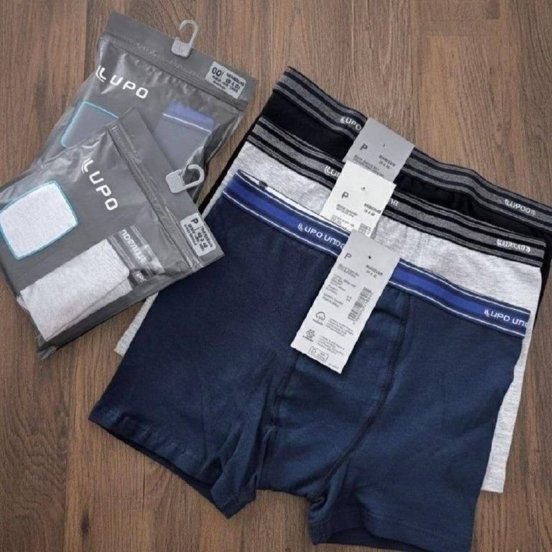 Kit 10 Cueca Boxer Lupo Algodão Cotton Conforto Original Box