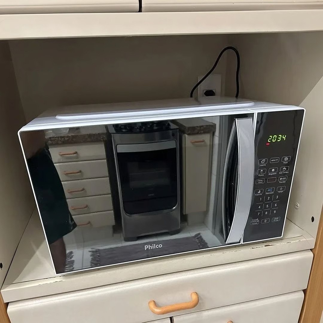🤓Micro-ondas Philco 28L Pintura Limpa Fácil PMO30E