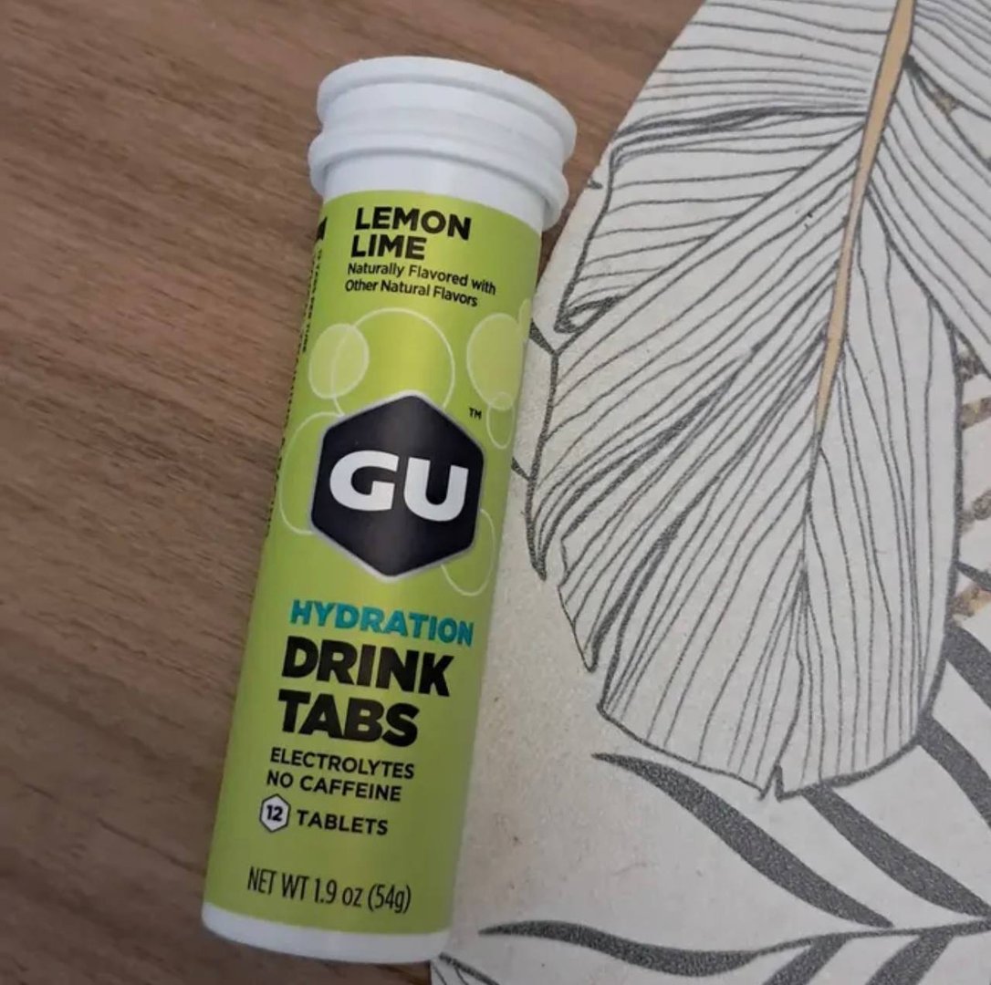 Gu Energy Tabs Pastilha Eletrolítico Efervescente 12 Un Sabor Limonada Lemon Lime Lima Limão