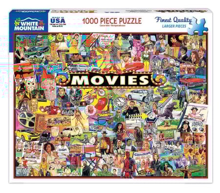White Mountain Puzzles The Movies - 1000 peças Jigsaw Puzzle